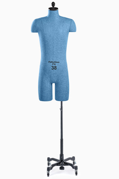 Fabulous Fit® Studio Dress Form - Men's Half Legs (Global Standard)