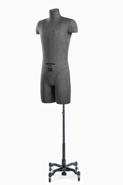 Fabulous Fit® Studio Dress Form - Men's Half Legs (Global Standard)
