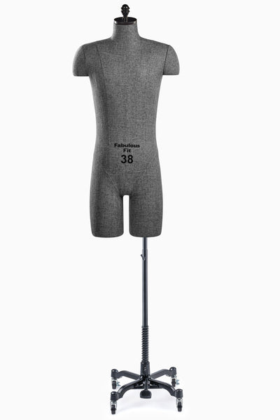 Fabulous Fit® Studio Dress Form - Men's Half Legs (Global Standard)