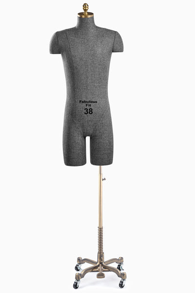 Fabulous Fit® Studio Dress Form - Men's Half Legs (Global Standard)