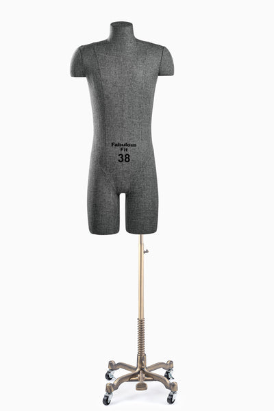 Fabulous Fit® Studio Dress Form - Men's Half Legs (Global Standard)