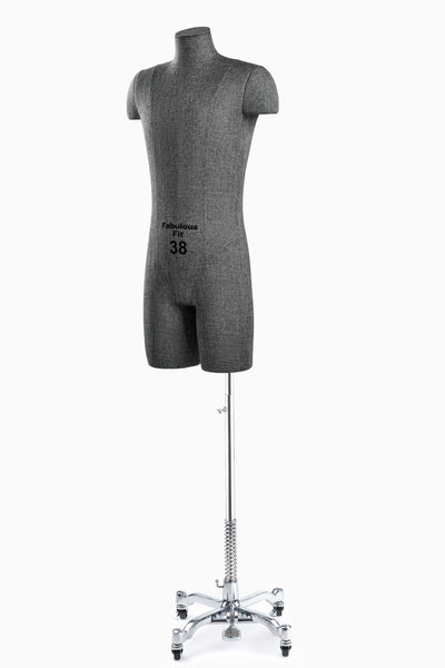 Fabulous Fit® Studio Dress Form - Men's Half Legs (Global Standard)
