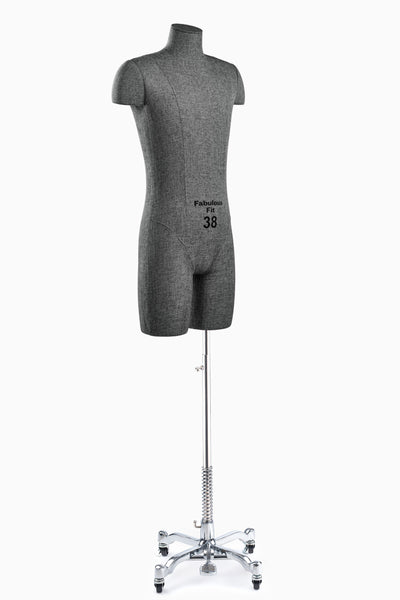 Fabulous Fit® Studio Dress Form - Men's Half Legs (Global Standard)