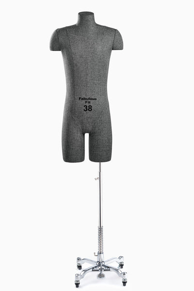 Fabulous Fit® Studio Dress Form - Men's Half Legs (Global Standard)