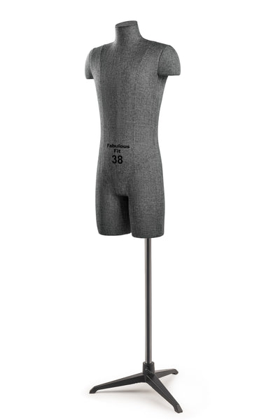 Fabulous Fit® Studio Dress Form - Men's Half Legs (Global Standard)