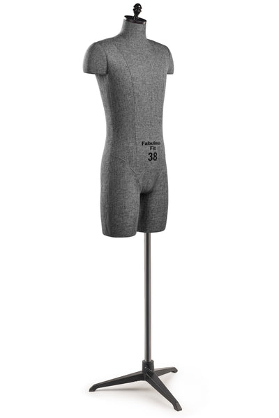 Fabulous Fit® Studio Dress Form - Men's Half Legs (Global Standard)