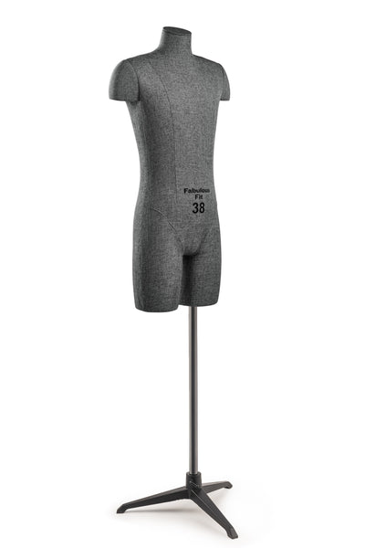 Fabulous Fit® Studio Dress Form - Men's Half Legs (Global Standard)