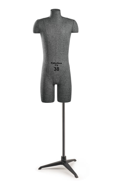 Fabulous Fit® Studio Dress Form - Men's Half Legs (Global Standard)