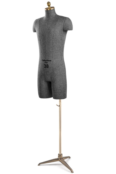 Fabulous Fit® Studio Dress Form - Men's Half Legs (Global Standard)