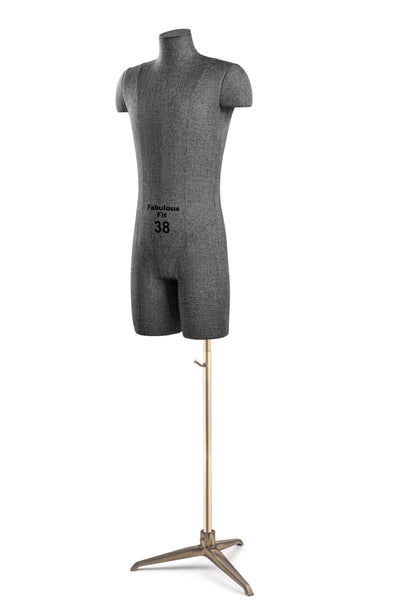 Fabulous Fit® Studio Dress Form - Men's Half Legs (Global Standard)