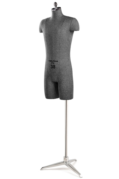 Fabulous Fit® Studio Dress Form - Men's Half Legs (Global Standard)