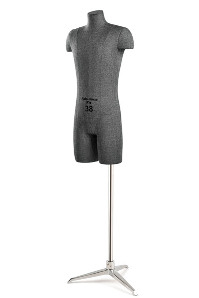 Fabulous Fit® Studio Dress Form - Men's Half Legs (Global Standard)