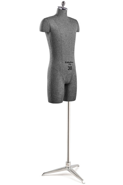 Fabulous Fit® Studio Dress Form - Men's Half Legs (Global Standard)
