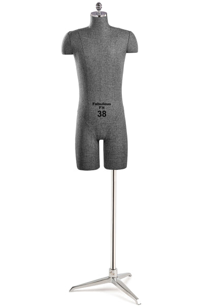 Fabulous Fit® Studio Dress Form - Men's Half Legs (Global Standard)