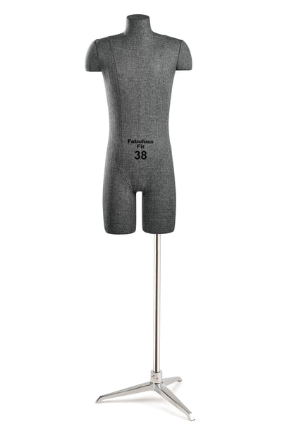 Fabulous Fit® Studio Dress Form - Men's Half Legs (Global Standard)