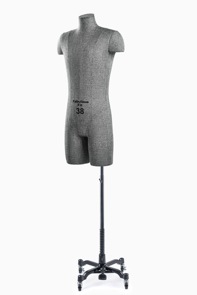 Fabulous Fit® Studio Dress Form - Men's Half Legs (Global Standard)