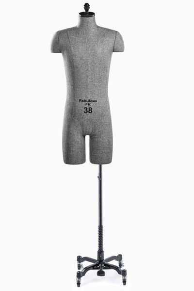 Fabulous Fit® Studio Dress Form - Men's Half Legs (Global Standard)