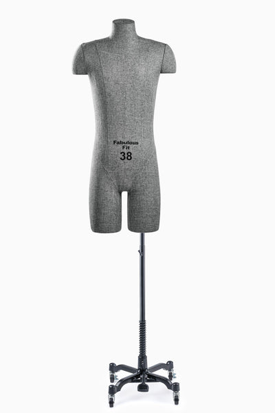 Fabulous Fit® Studio Dress Form - Men's Half Legs (Global Standard)