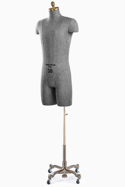 Fabulous Fit® Studio Dress Form - Men's Half Legs (Global Standard)
