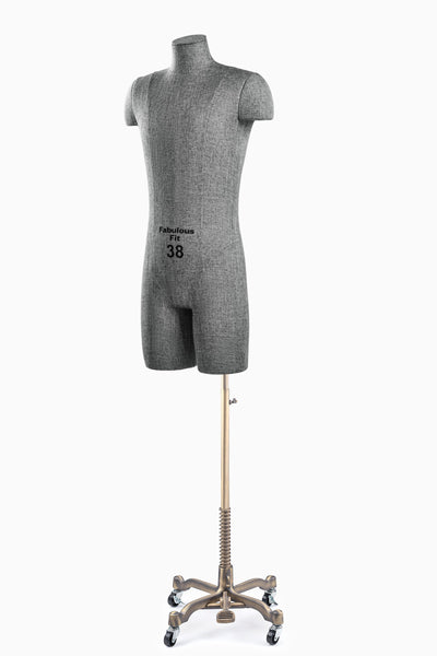 Fabulous Fit® Studio Dress Form - Men's Half Legs (Global Standard)