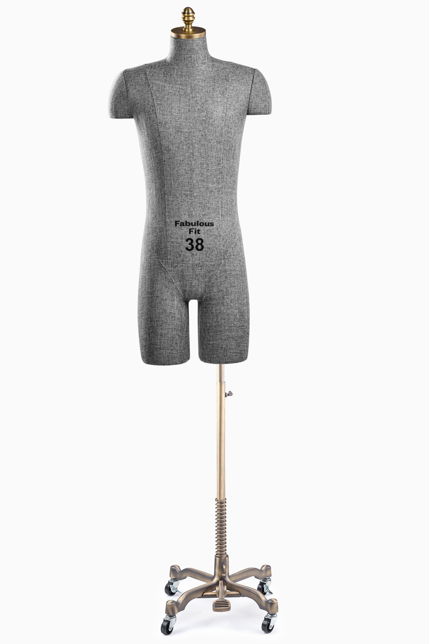 Fabulous Fit® Studio Dress Form - Men's Half Legs (Global Standard)
