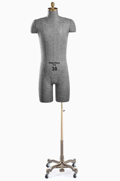 Fabulous Fit® Studio Dress Form - Men's Half Legs (Global Standard)
