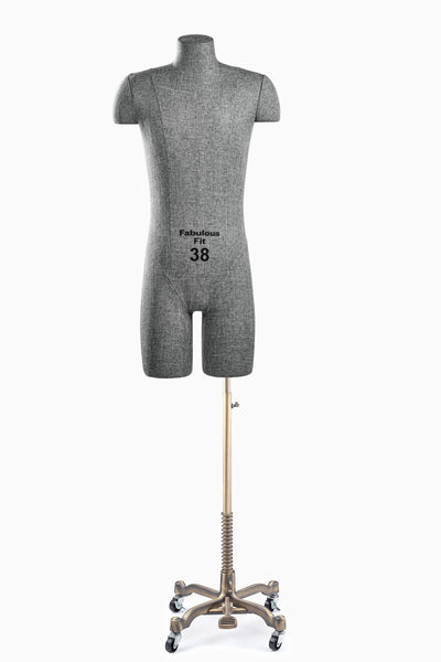 Fabulous Fit® Studio Dress Form - Men's Half Legs (Global Standard)