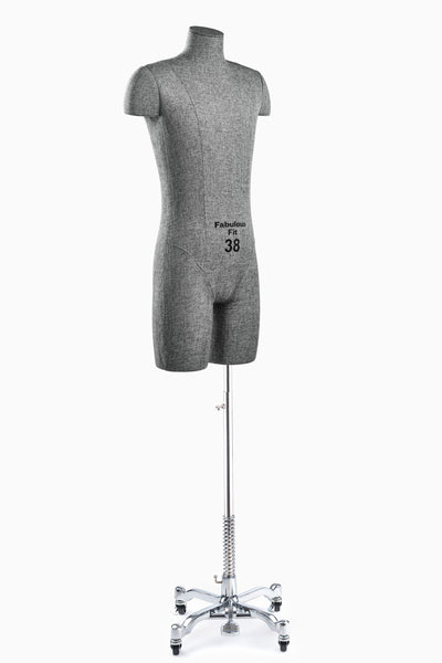 Fabulous Fit® Studio Dress Form - Men's Half Legs (Global Standard)