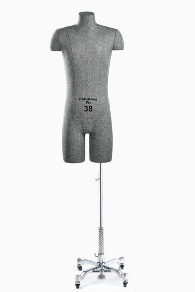 Fabulous Fit® Studio Dress Form - Men's Half Legs (Global Standard)