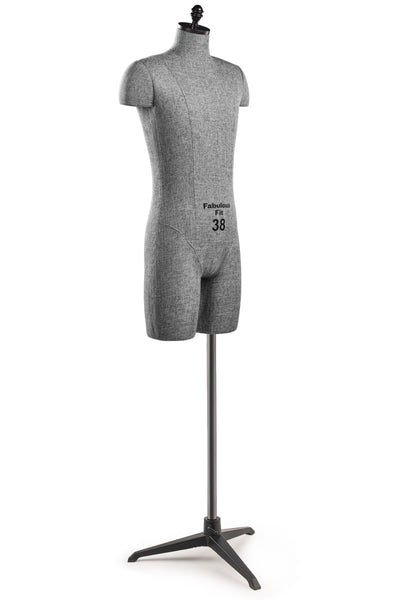 Fabulous Fit® Studio Dress Form - Men's Half Legs (Global Standard)