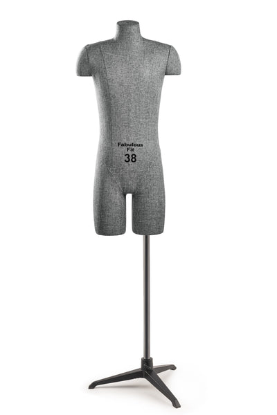 Fabulous Fit® Studio Dress Form - Men's Half Legs (Global Standard)