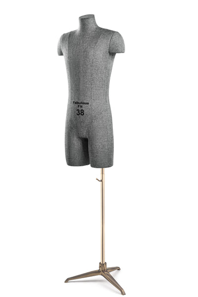 Fabulous Fit® Studio Dress Form - Men's Half Legs (Global Standard)