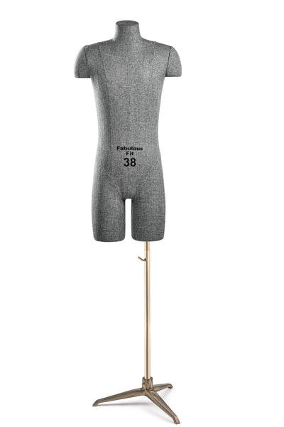 Fabulous Fit® Studio Dress Form - Men's Half Legs (Global Standard)