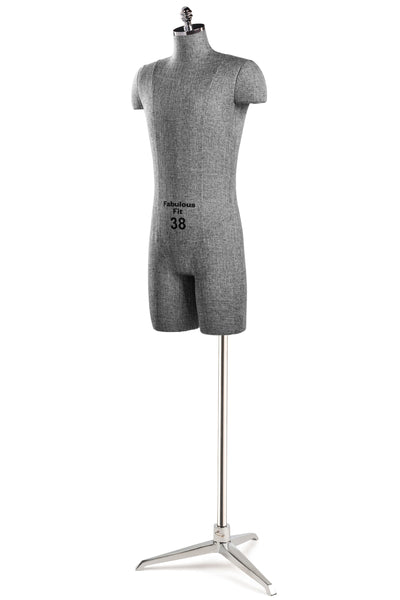 Fabulous Fit® Studio Dress Form - Men's Half Legs (Global Standard)