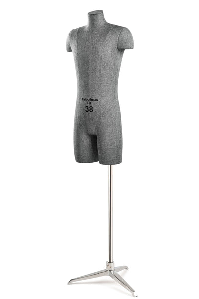 Fabulous Fit® Studio Dress Form - Men's Half Legs (Global Standard)