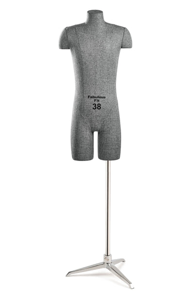 Fabulous Fit® Studio Dress Form - Men's Half Legs (Global Standard)