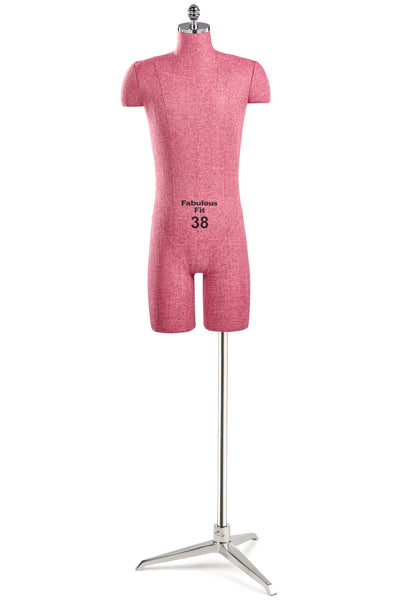 Fabulous Fit® Studio Dress Form - Men's Half Legs (Global Standard)